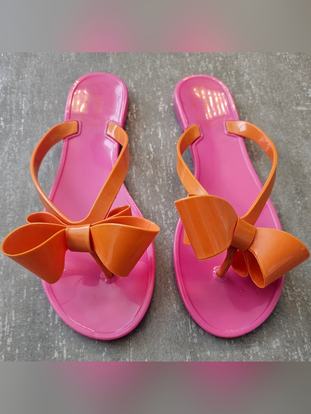 Mudpie Pink & Orange Flip Flops